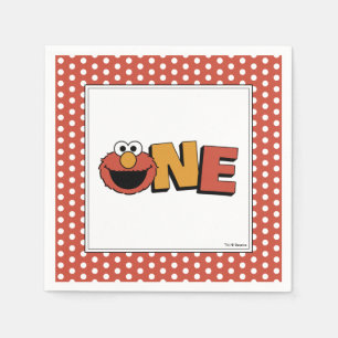 Serviette En Papier Sesame Street Elmo - Nappe en papier pour premie