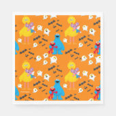 Serviette En Papier Sesame Street Halloween chauves-souris et fantômes (Devant)