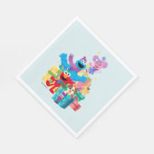 Serviette En Papier Sesame Street Pals and Presents (Coin)