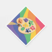 Serviette En Papier Sesame Street Pals Rainbow Art Party Papier Napkin (Coin)