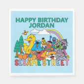 Serviette En Papier Sesame Street | Rainbow Wave (Devant)