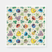 Serviette En Papier Sesame Street St. Patrick's Day Motif (Devant)