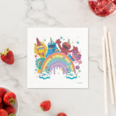 Serviette En Papier Sesame Street Unicorn Arc-en-ciel (En situation)