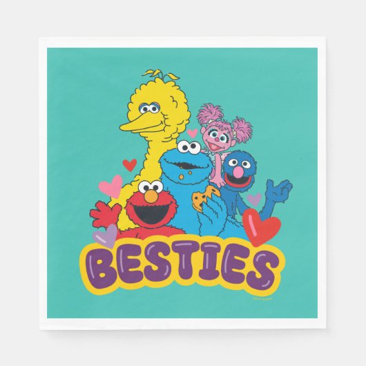 Serviette En Papier Sesame Street Valentine Besoins (Devant)