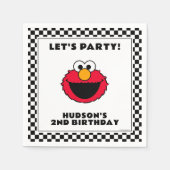 Serviette En Papier Sesame Street's Elmo Checkerboard Birthday (Devant)