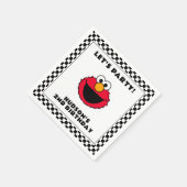 Serviette En Papier Sesame Street's Elmo Checkerboard Birthday (Coin)
