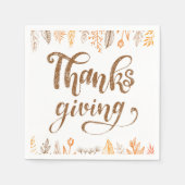Serviette En Papier Set de table de papier d'art Thanksgiving (Devant)