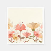 Serviette En Papier Set de table papier Festive Spring Flowers (Devant)