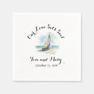 Serviette En Papier Set Sail Cadeau Napkin