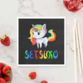 Serviette En Papier Setsuko Licorne (En situation)
