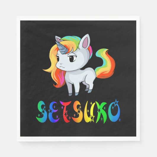 Serviette En Papier Setsuko Licorne (Devant)