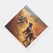 Serviette En Papier Setter irlandais (Coin)