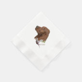 Serviette En Papier Setter irlandais (Coin)