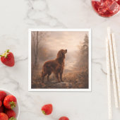 Serviette En Papier Setter irlandais (En situation)