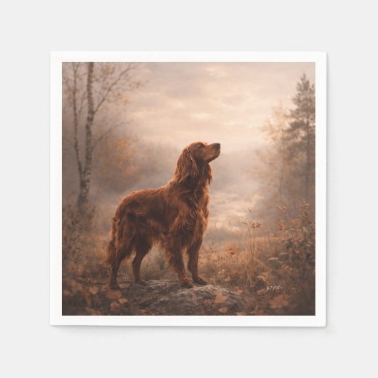 Serviette En Papier Setter irlandais (Devant)