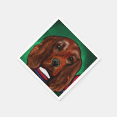 Serviette En Papier Setter rouge irlandais (Coin)