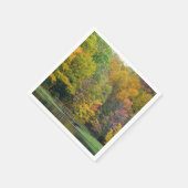 Serviette En Papier Seven Springs Fall Bridge II Autumn Paysage (Coin)