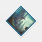 Serviette En Papier SF - Ville sur la planète forestière 3 (Coin)