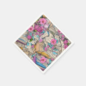 Serviette En Papier Shabby Chic Book File Illustration Napkins (Coin)