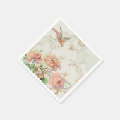 Serviette En Papier Shabby Chic Floral (Coin)