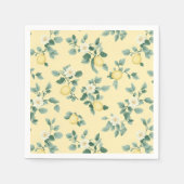 Serviette En Papier Shabby Chic Lemon Floral Series Design #2 (Devant)