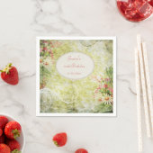 Serviette En Papier Shabby Chic Sweet 100e anniversaire & Fleur sauvag (En situation)