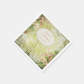 Serviette En Papier Shabby Chic Sweet 100e anniversaire & Fleur sauvag (Coin)