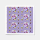 Serviette En Papier Shabby violet Pansy viola Serviette serviettes vio (Devant)