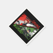 Serviette En Papier Shadybug et Noir glacé (Coin)