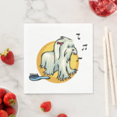 Serviette En Papier Shaggy Chien (En situation)