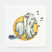 Serviette En Papier Shaggy Chien (Devant)
