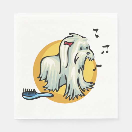 Serviette En Papier Shaggy Chien (Devant)