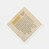 Serviette En Papier Shakespeare Macbeth Act V Scène V - Son et fureur (Coin)