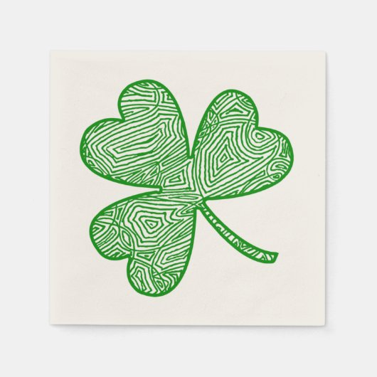 Serviette En Papier Shamrock (Devant)