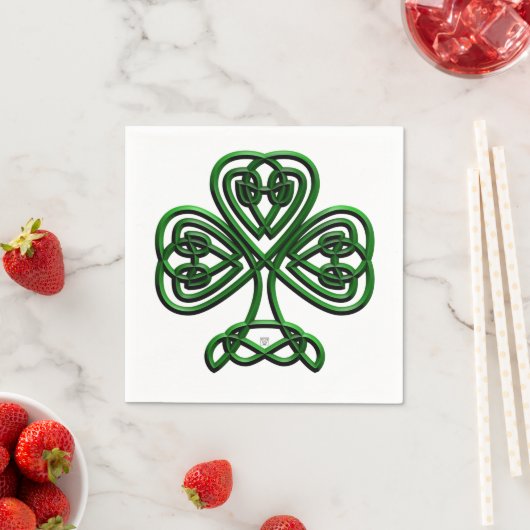 Serviette En Papier Shamrock (En situation)