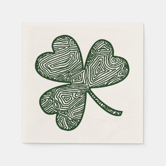 Serviette En Papier Shamrock (Devant)
