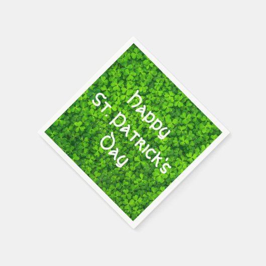 Serviette En Papier Shamrock Clover Feuille St. Patrick's Day Party (Coin)