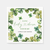Serviette En Papier Shamrock de Baby shower Lucky Charm (Devant)