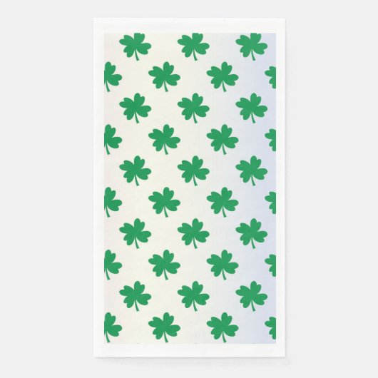 Serviette En Papier Shamrock de la Saint Patrick (Devant)