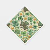 Serviette En Papier Shamrock de la Saint-Patrick Motif (Coin)