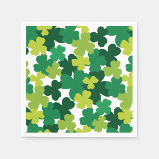 Serviette En Papier Shamrock de la Saint-Patrick Motif