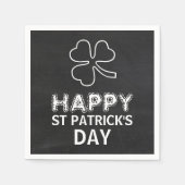 Serviette En Papier Shamrock de tableau, St Patrick's Day Party (Devant)