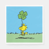 Serviette En Papier Shamrock de transport de bois (Devant)