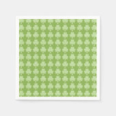 Serviette En Papier Shamrock de verdure Clover Pois Patrick's Day (Devant)