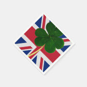 Serviette En Papier Shamrock du drapeau irlandais britannique Clover S (Coin)