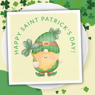 Serviette En Papier Shamrock Gnome Bonne Saint Patrick