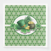 Serviette En Papier Shamrock irlandais (Devant)