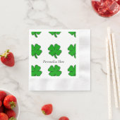 Serviette En Papier Shamrock irlandais (En situation)