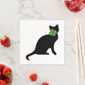 Serviette En Papier Shamrock Kitty (En situation)