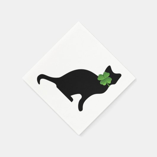 Serviette En Papier Shamrock Kitty (Coin)